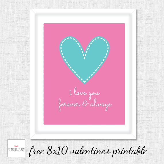 Free 8x10 Valentine s Printable A Delicate Gift