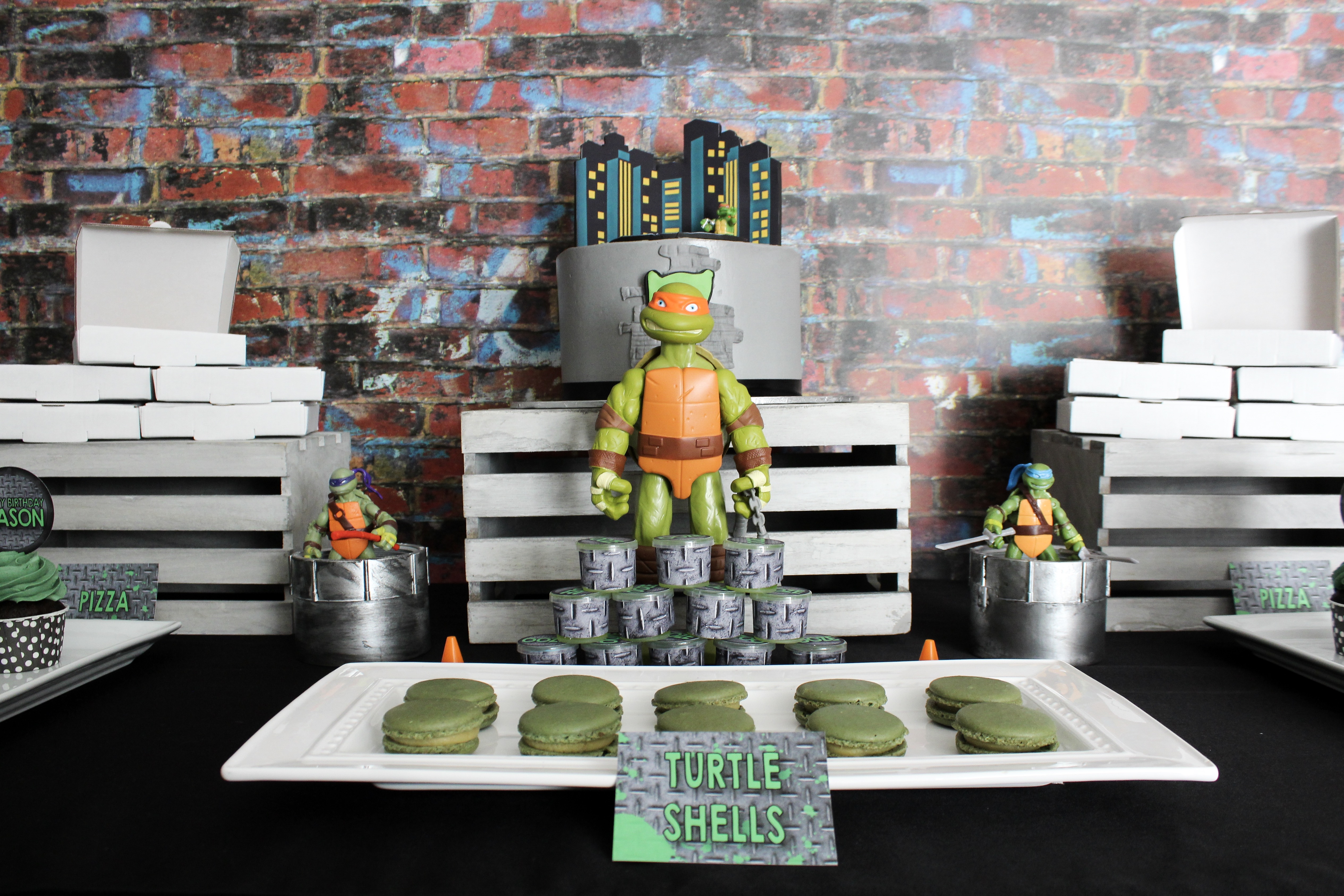 TMNT dessert table